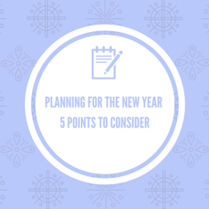 Planning for The New Year