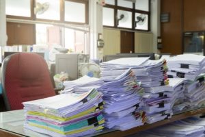 a strategy for paper piles